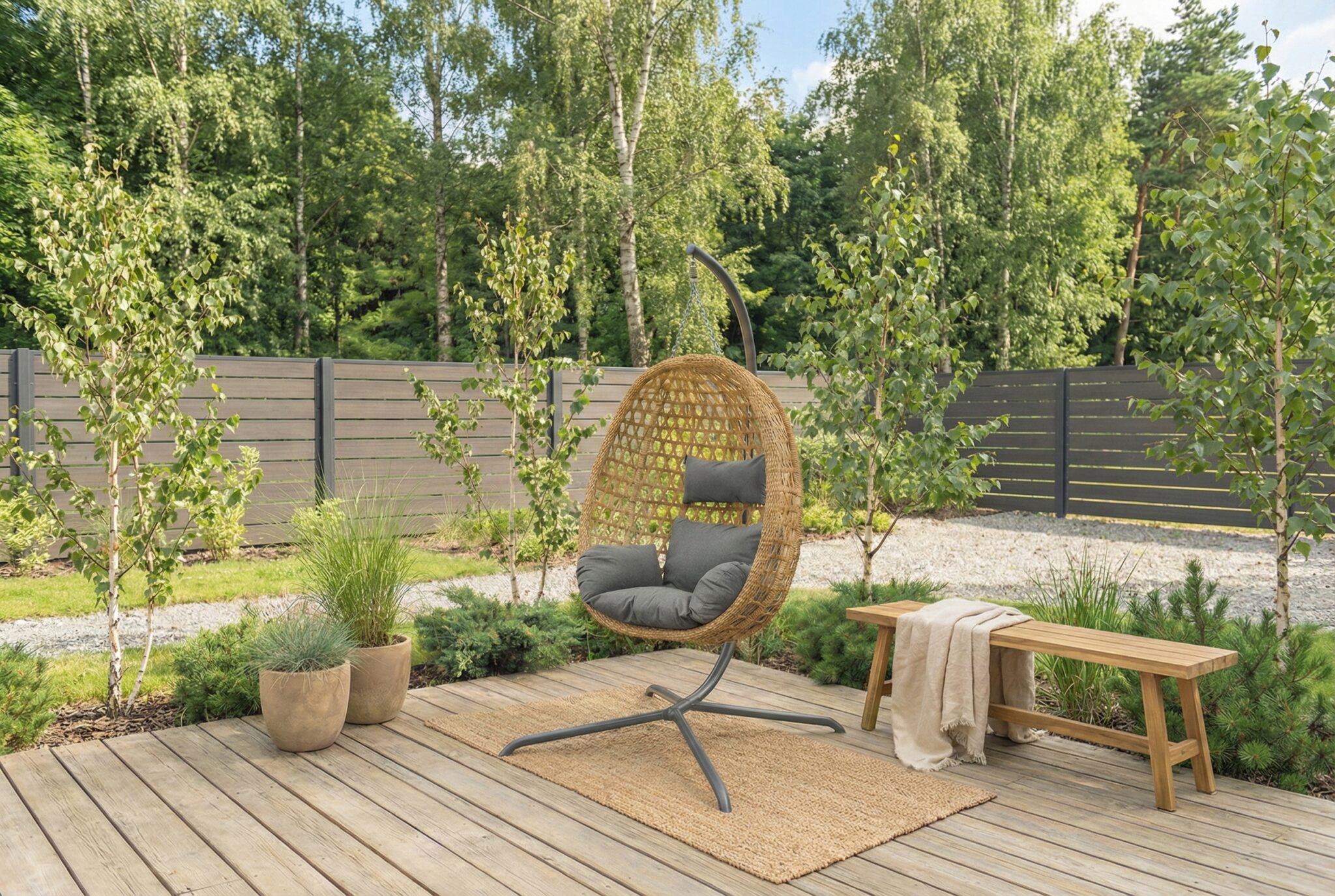 fotel wiszący Aura naturalny 01